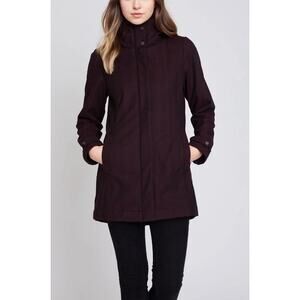 Mia Melon Whitney Plum Purple Jacket Contoured Button Zipper Closure NWT Size XS